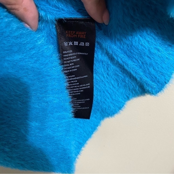 New URBAN OUTFITTERS SZ MD Joy Fuzzy Collared Mini Dress - Picture 5 of 6